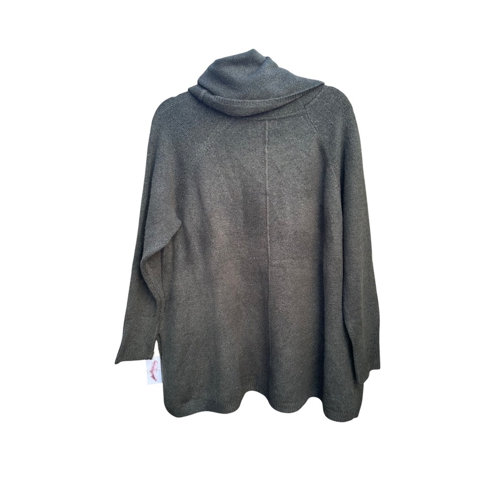 Jessica Simpson Olive Green Cowl Neck Knit Sweater Plus Size 2X NWT - Picture 8 of 10